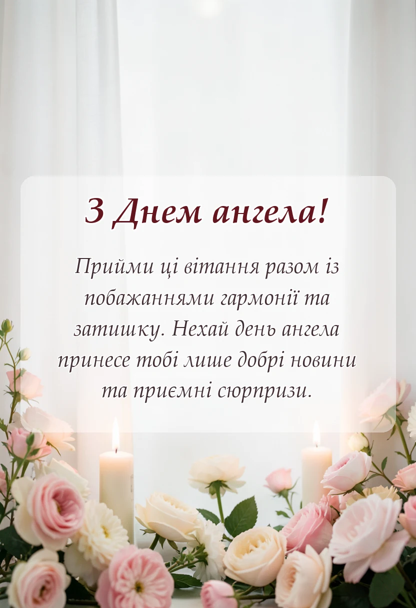 унікальна листівка - картинки з днем ангела квіти
