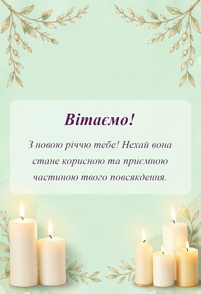 красива листівка: вітаю з покупкою