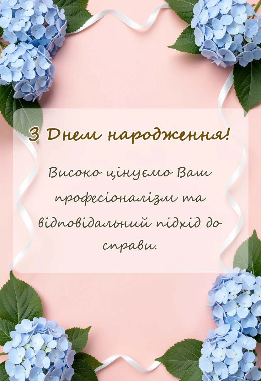 листівка з побажанням - привітання з днем народження галині