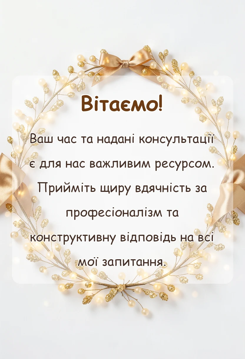 унікальна листівка - дякую за приділений час