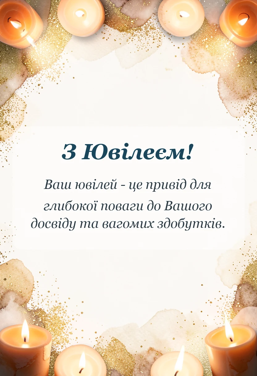 вітальна листівка - картинки з ювілеєм українською