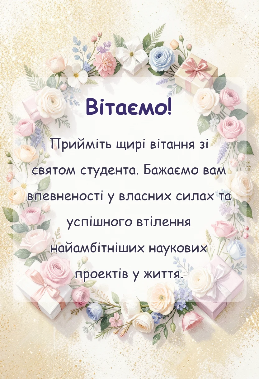 листівка з побажанням - картинки з днем студента