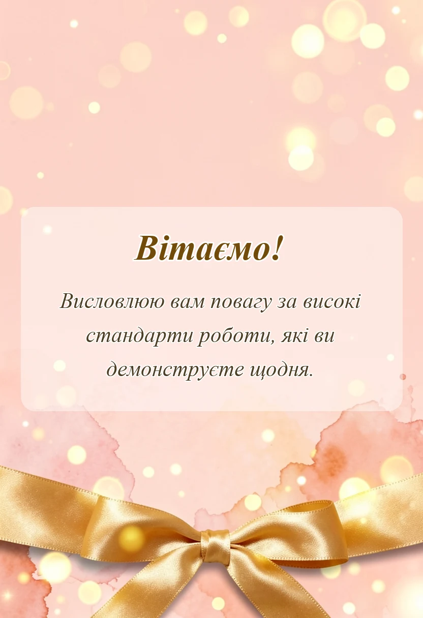 листівка з побажанням - подяка перукарю своїми словами