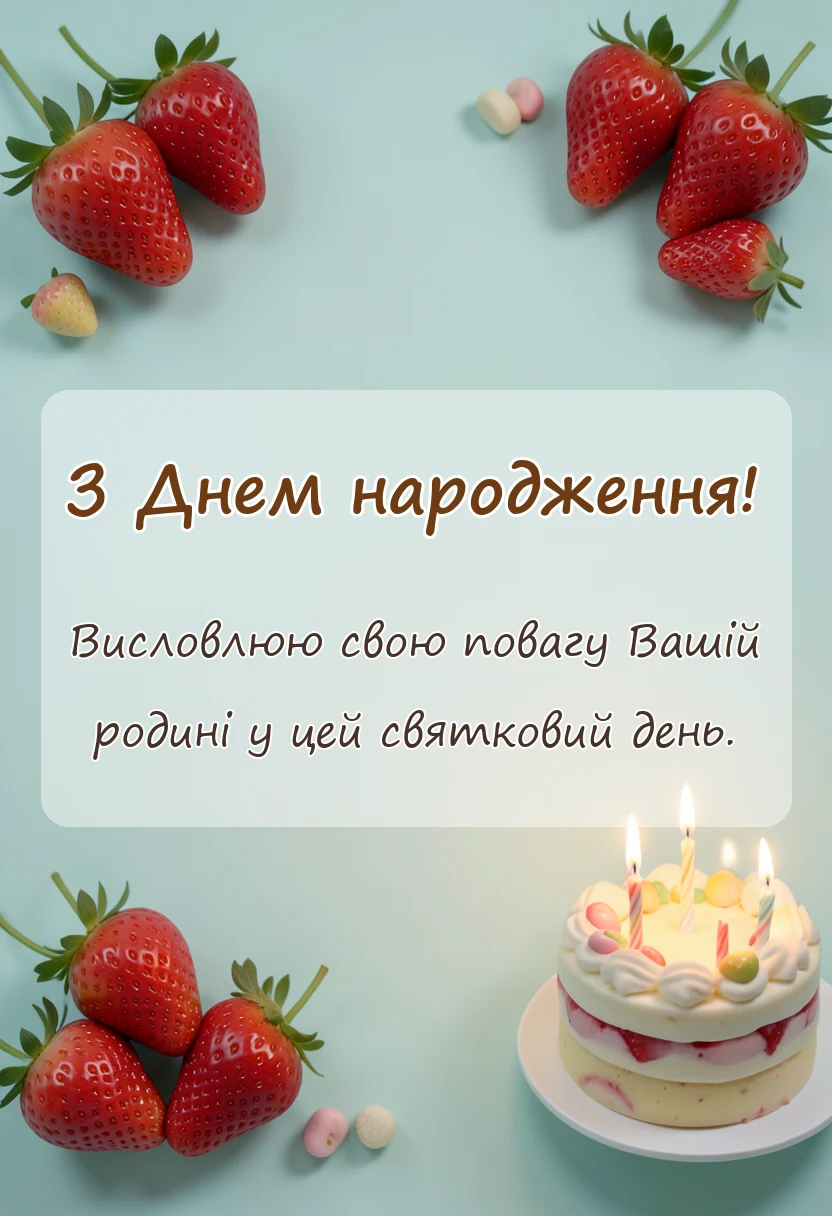 вітальна листівка - вітання з днем народження сина подруги
