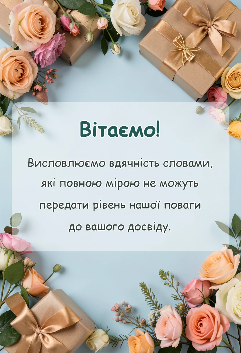 святкова картинка: слова подяки в українській мові