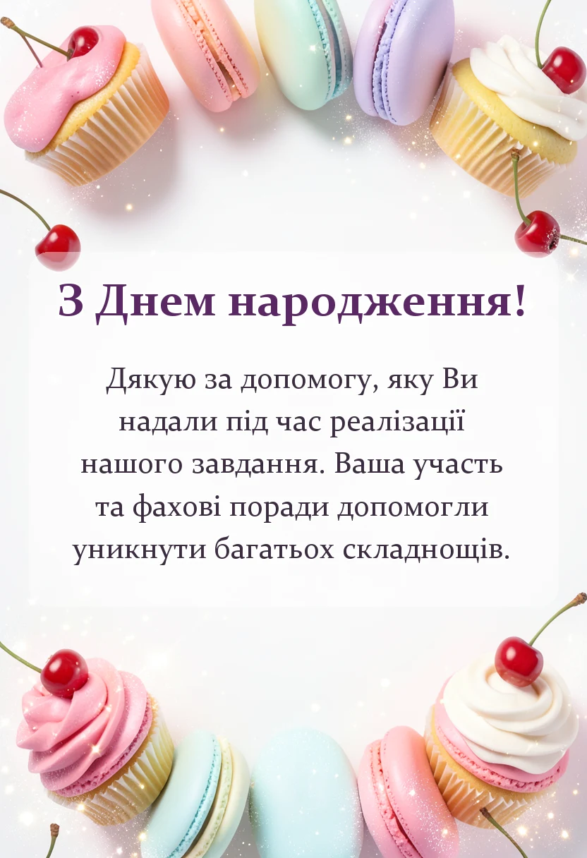святкова картинка: дякую за допомогу
