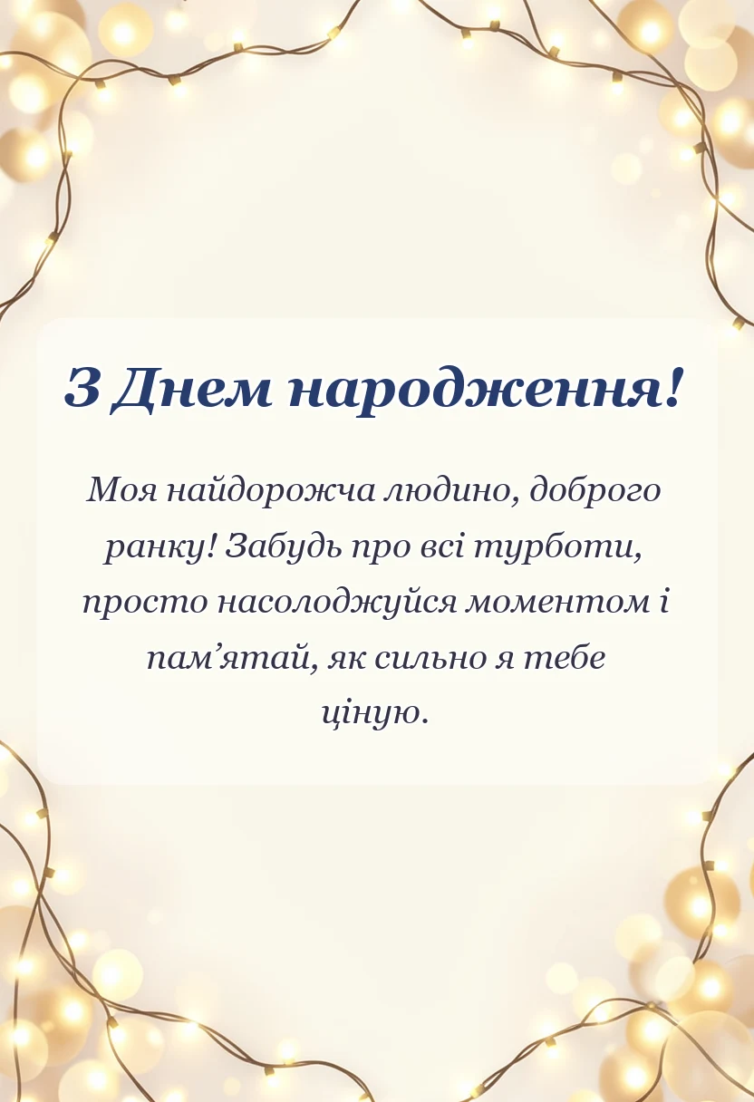 красива листівка: привітання з добрим ранком
