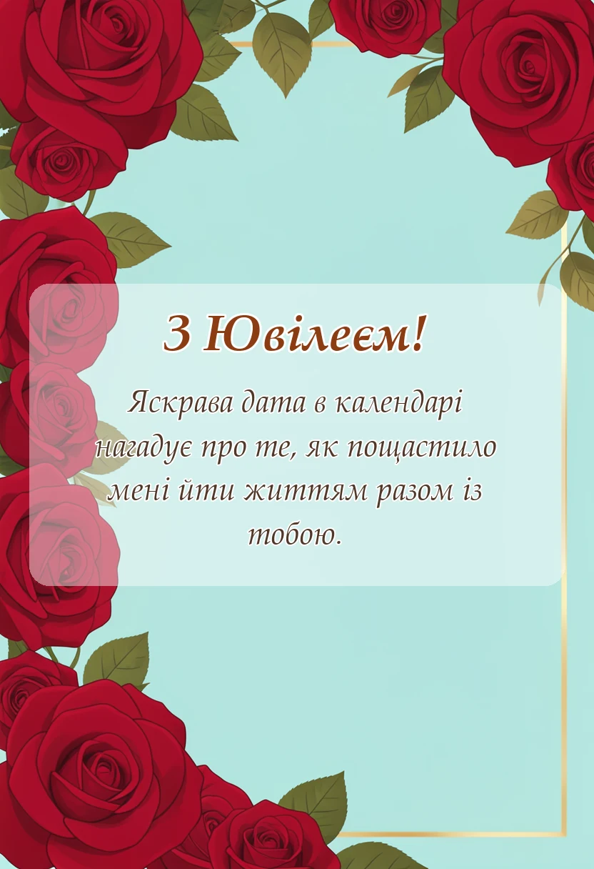 вітальна листівка - картинки з ювілеєм чоловіку