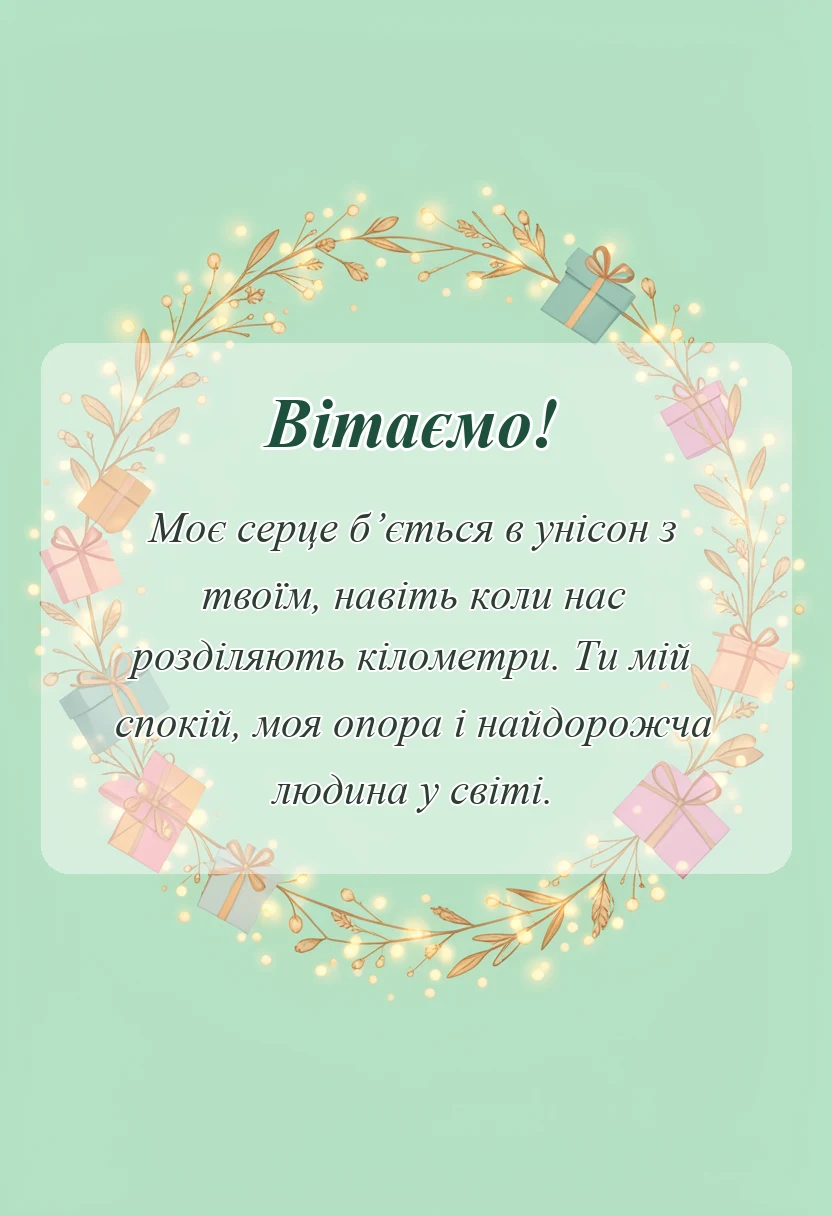 листівка з побажанням - привітання з днем захисника україни коханому