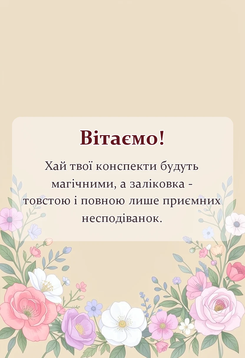 вітальна листівка - привітання з днем студента