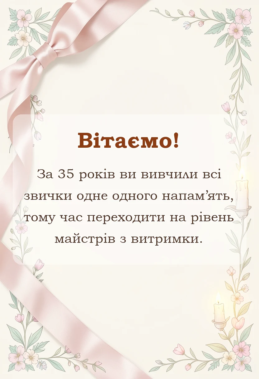 красива листівка: привітання з кораловим весіллям картинки