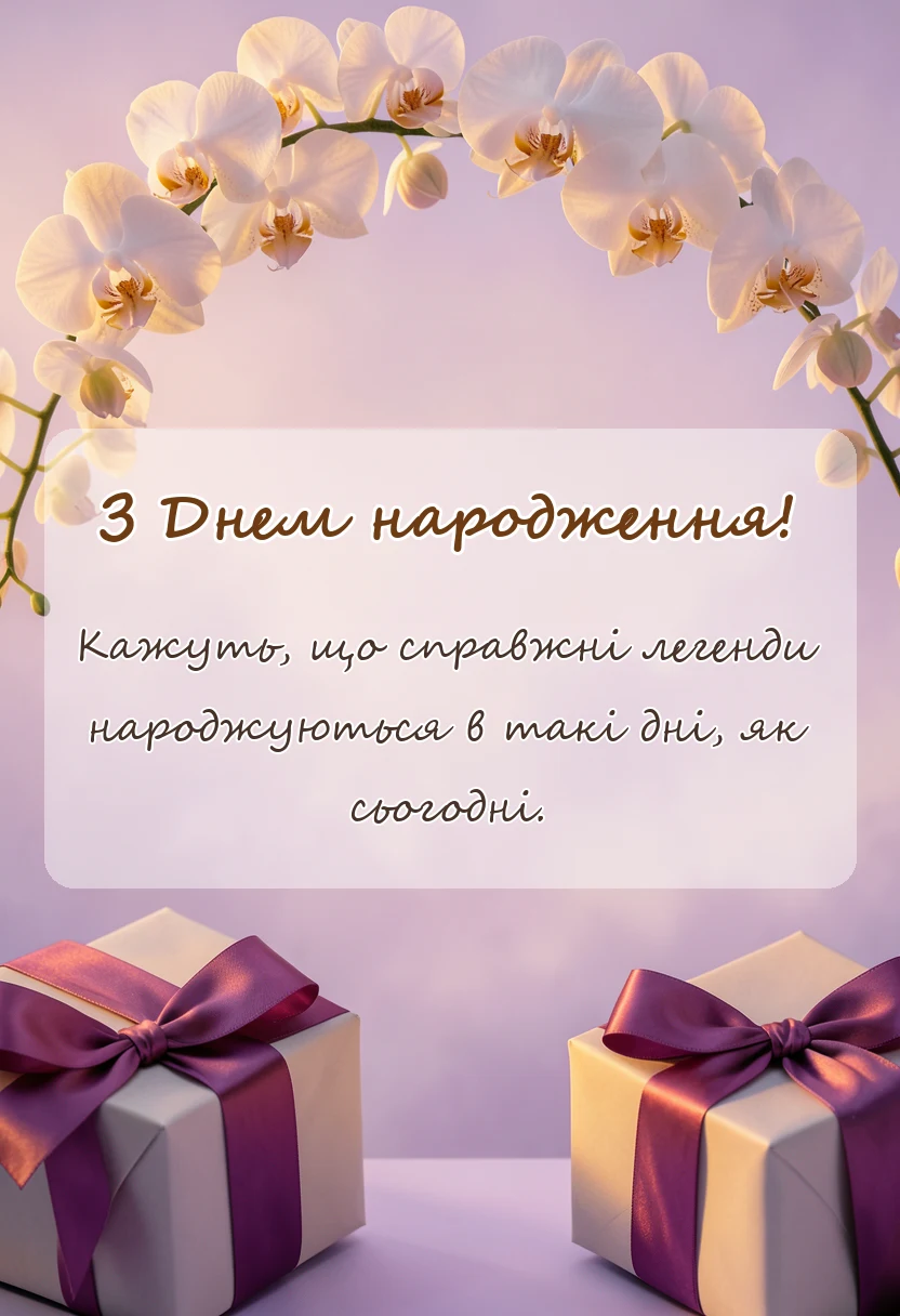 листівка з побажанням - привітання з днем народження захиснику