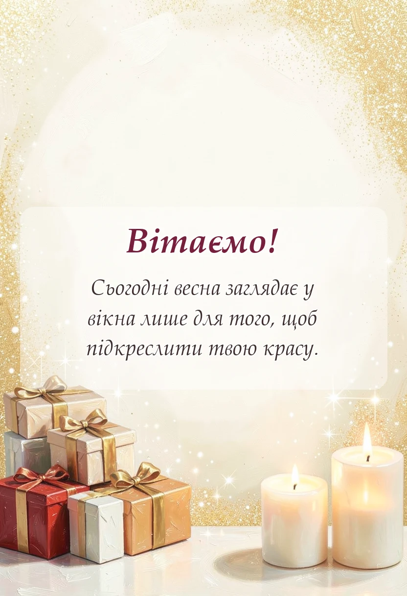 унікальна листівка - що можна сказати на 8 березня