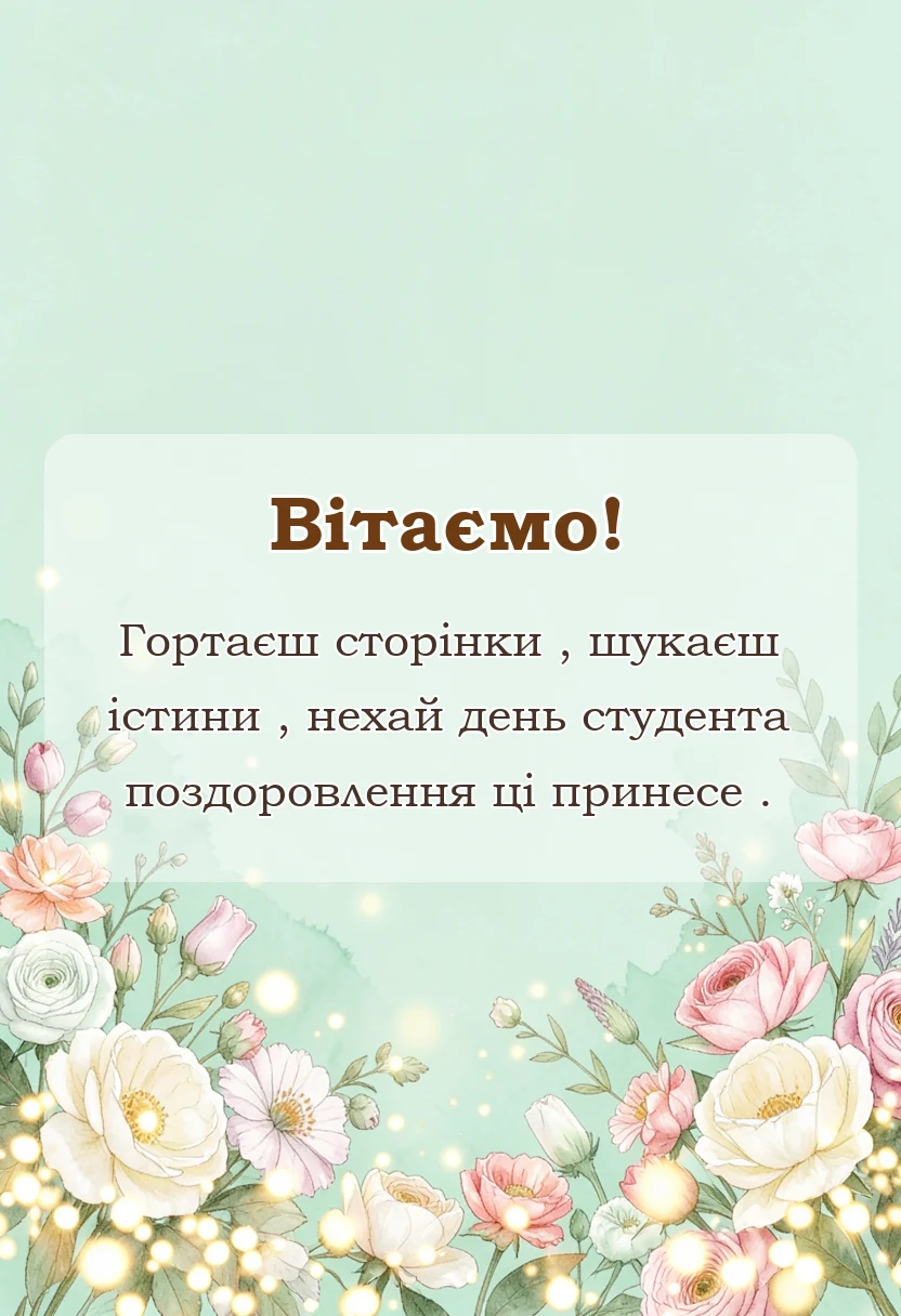 святкова картинка: картинки з днем студента
