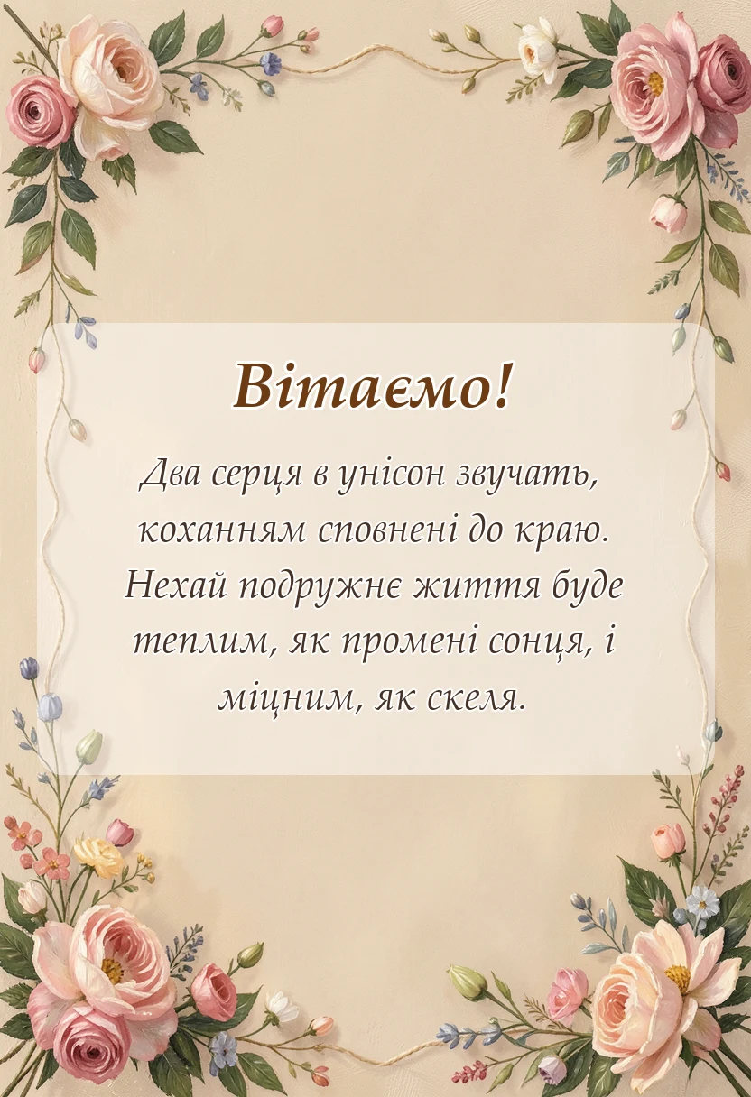 листівка з побажанням - картинки з подружнім життям