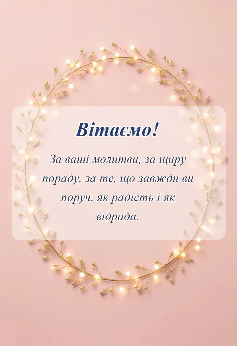 листівка з побажанням - привітання хрещеній з днем матері