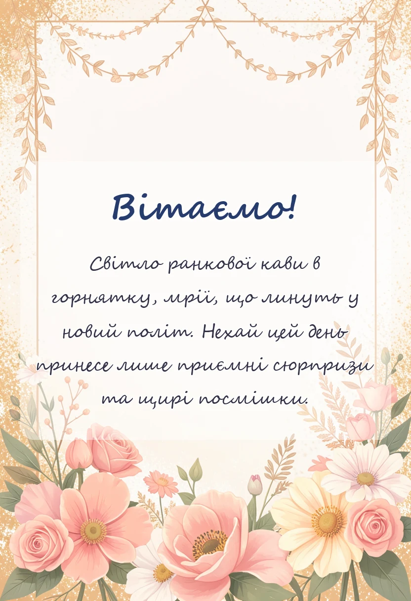 унікальна листівка - смачної кави доброго ранку картинки