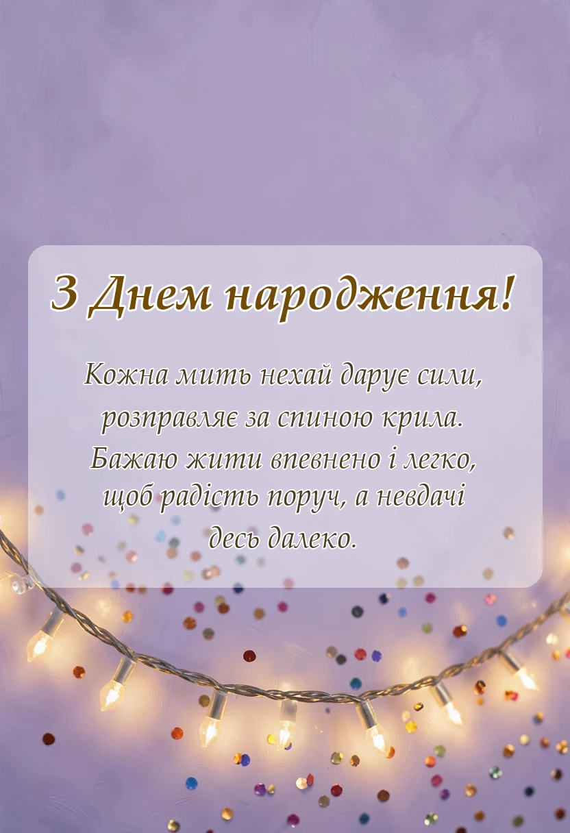 святкова картинка: зворушливе привітання з днем народження у віршах