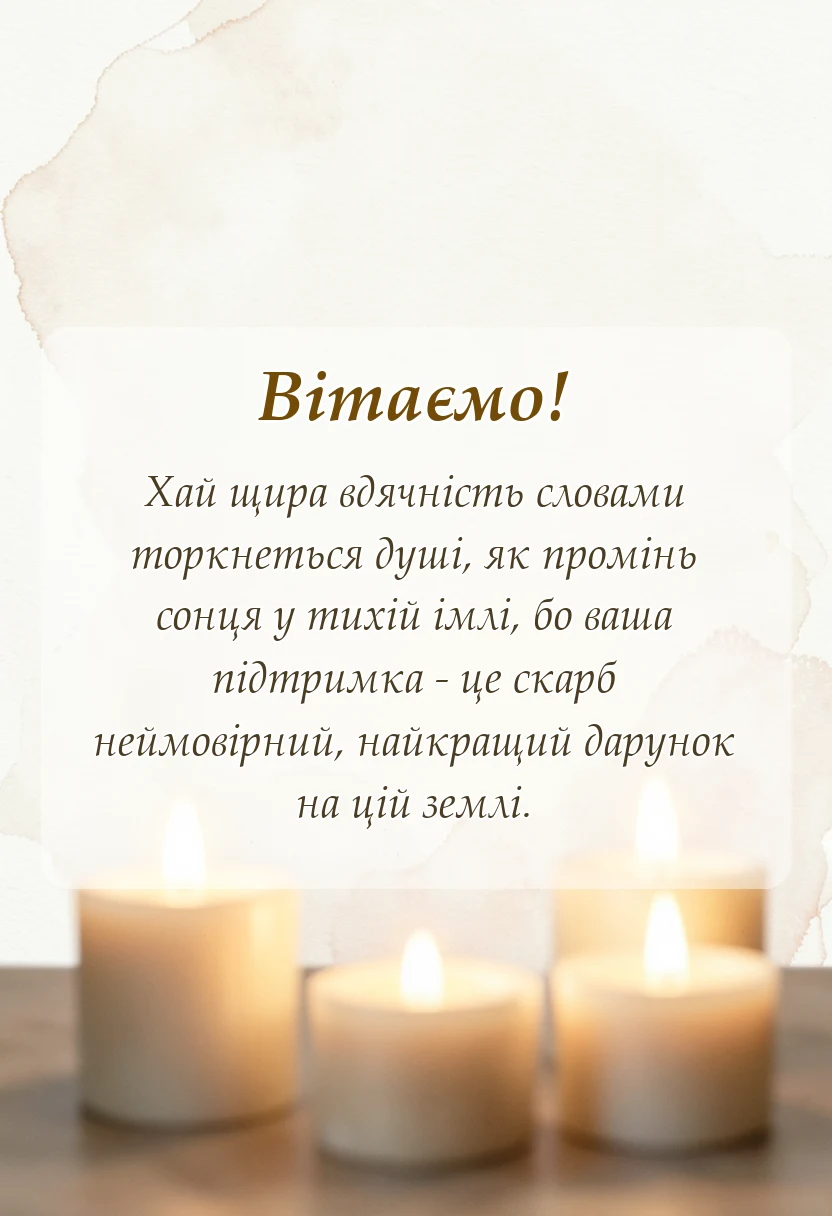 унікальна листівка - слова подяки в українській мові