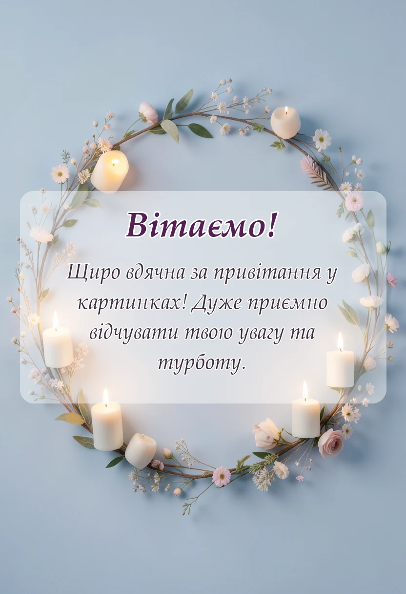 вітальна листівка - щиро дякую за привітання картинки