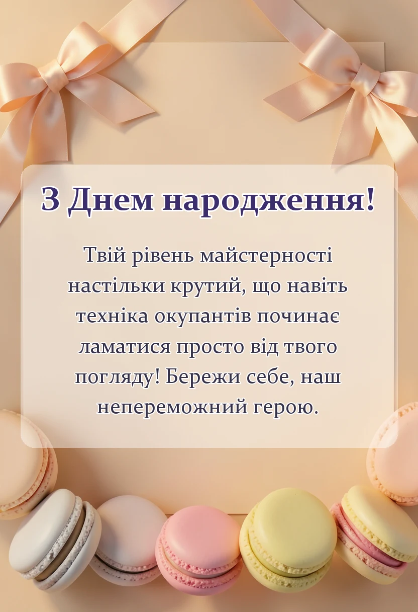 вітальна листівка - побажання воїнам україни