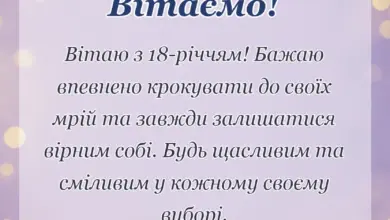 вітальна листівка - картинки з повноліттям хлопцю